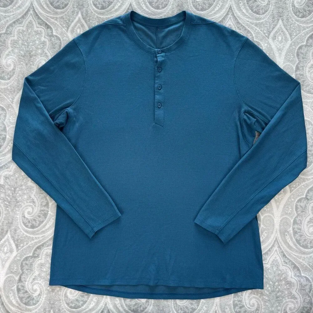 Mens Lululemon Shift Stitch Henley - Picture 1 of 2